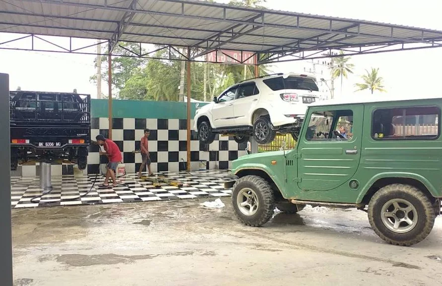 usaha cuci hidrolik mobil medan
